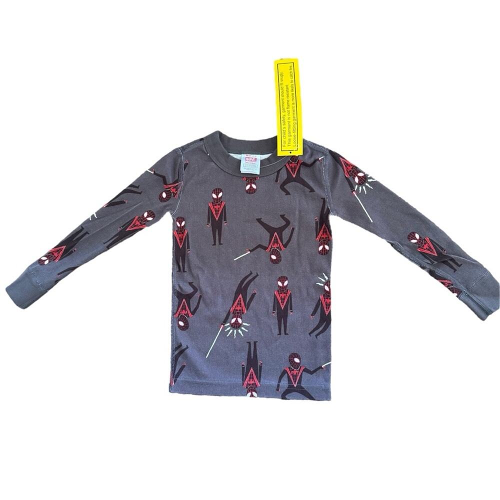 Hanna Andersson Spider-Man 2 Piece Long Sleeve Pajamas Organic Size 3T - Picture 2 of 5